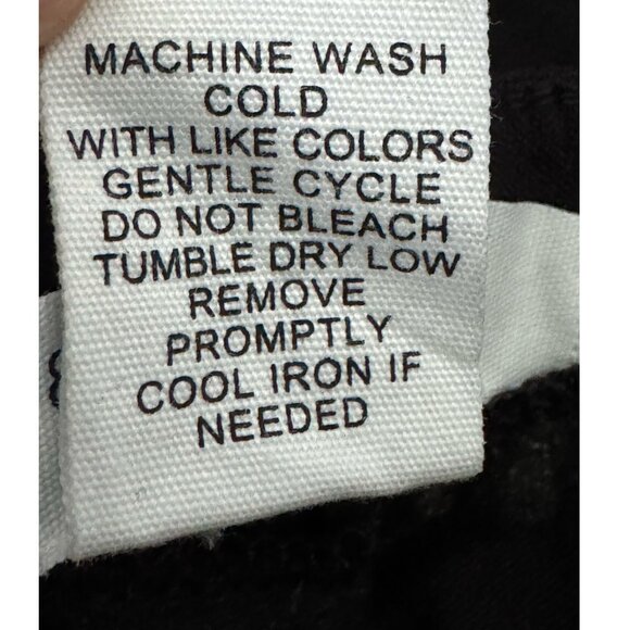 89th + Madison Black Cropped Capri Pants Lace-Up Grommet Detail Womens SZ 16 - Picture 8 of 9